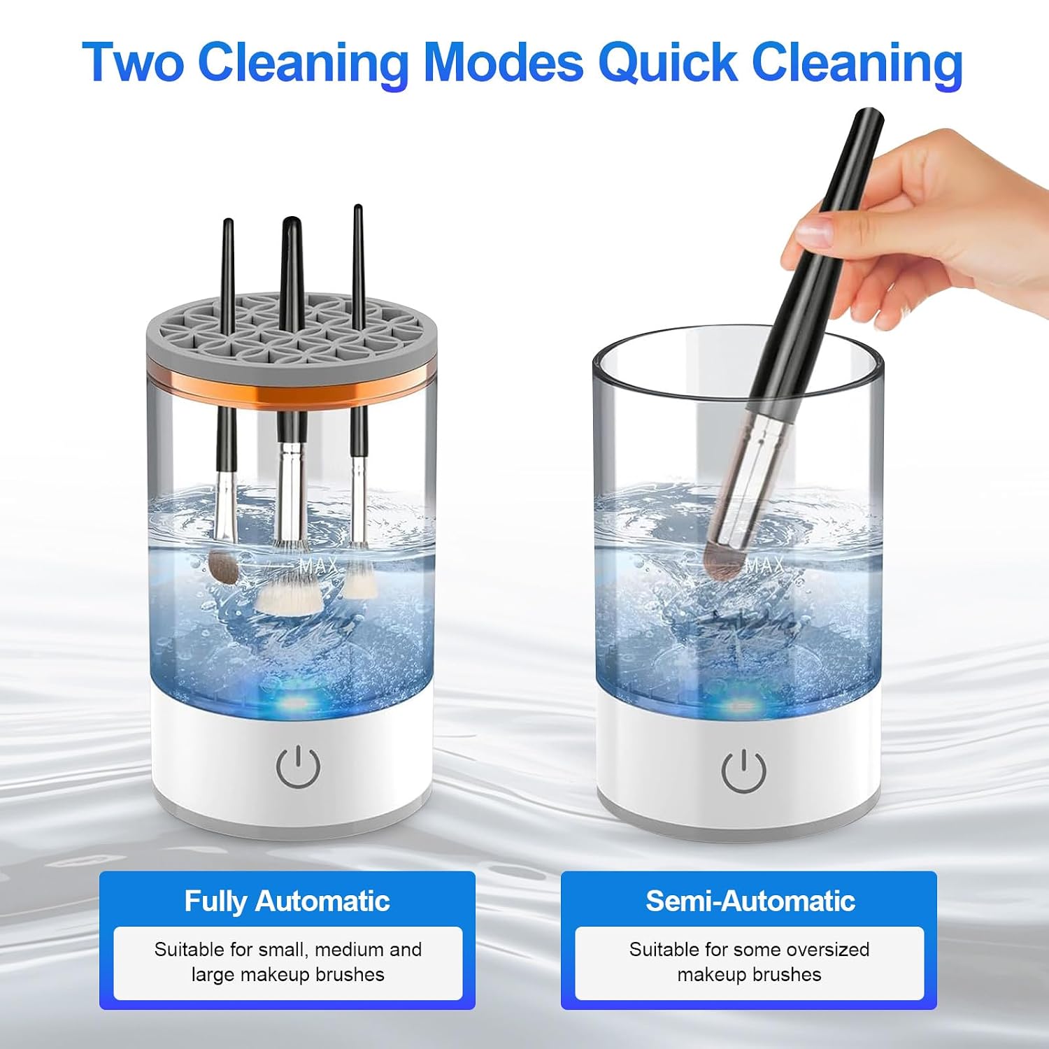 Portable Electric Makeup Brush Cleaner | 7000 RPM | USB Powered | One-Touch Deep Cleaning | Fits All Makeup Brushes