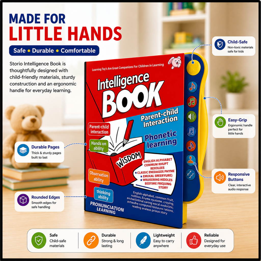 Intelligence Sound Learning Book for Kids – Screen-Free Educational Activity Book