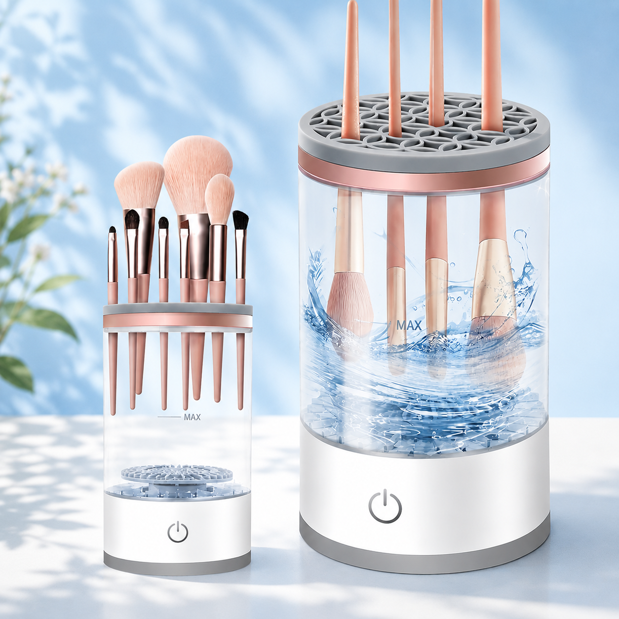 Portable Electric Makeup Brush Cleaner | 7000 RPM | USB Powered | One-Touch Deep Cleaning | Fits All Makeup Brushes